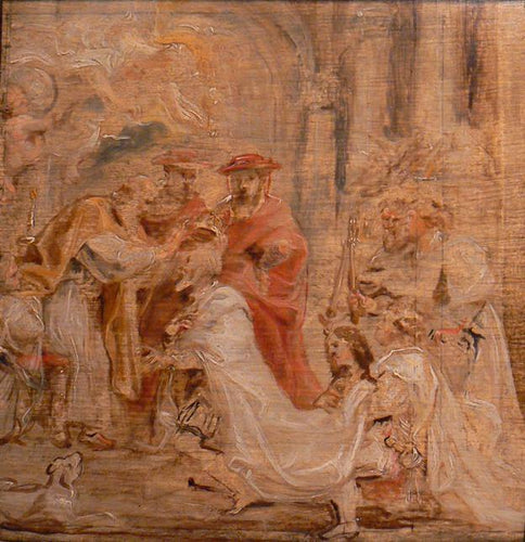A coroação de Henrique IV (Peter Paul Rubens) - Reprodução com Qualidade Museu