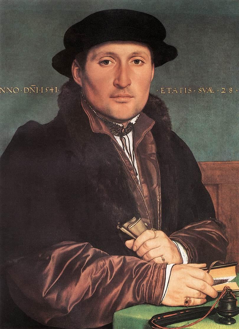 Retrato de um jovem comerciante - Hans Holbein the Younger