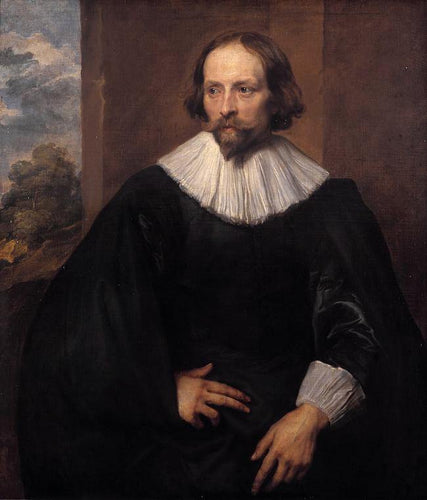 Retrato do pintor Quinten Simons (Anthony van Dyck) - Reprodução com Qualidade Museu