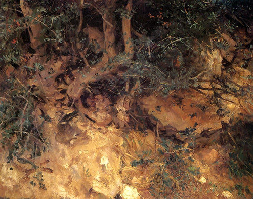 Valdemosa, cardos de Maiorca e ervas em uma encosta (John Singer Sargent) - Reprodução com Qualidade Museu