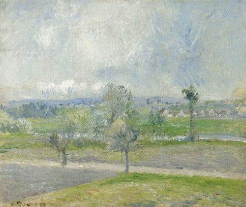 Valhermeil perto de Oise, efeito da chuva (Camille Pissarro) - Reprodução com Qualidade Museu