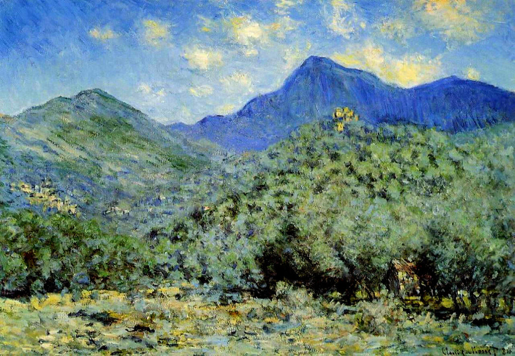 Valley Bouna perto de Bordighera (Claude Monet) - Reprodução com Qualidade Museu