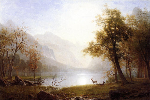 Vale em Kings Canyon (Albert Bierstadt) - Reprodução com Qualidade Museu