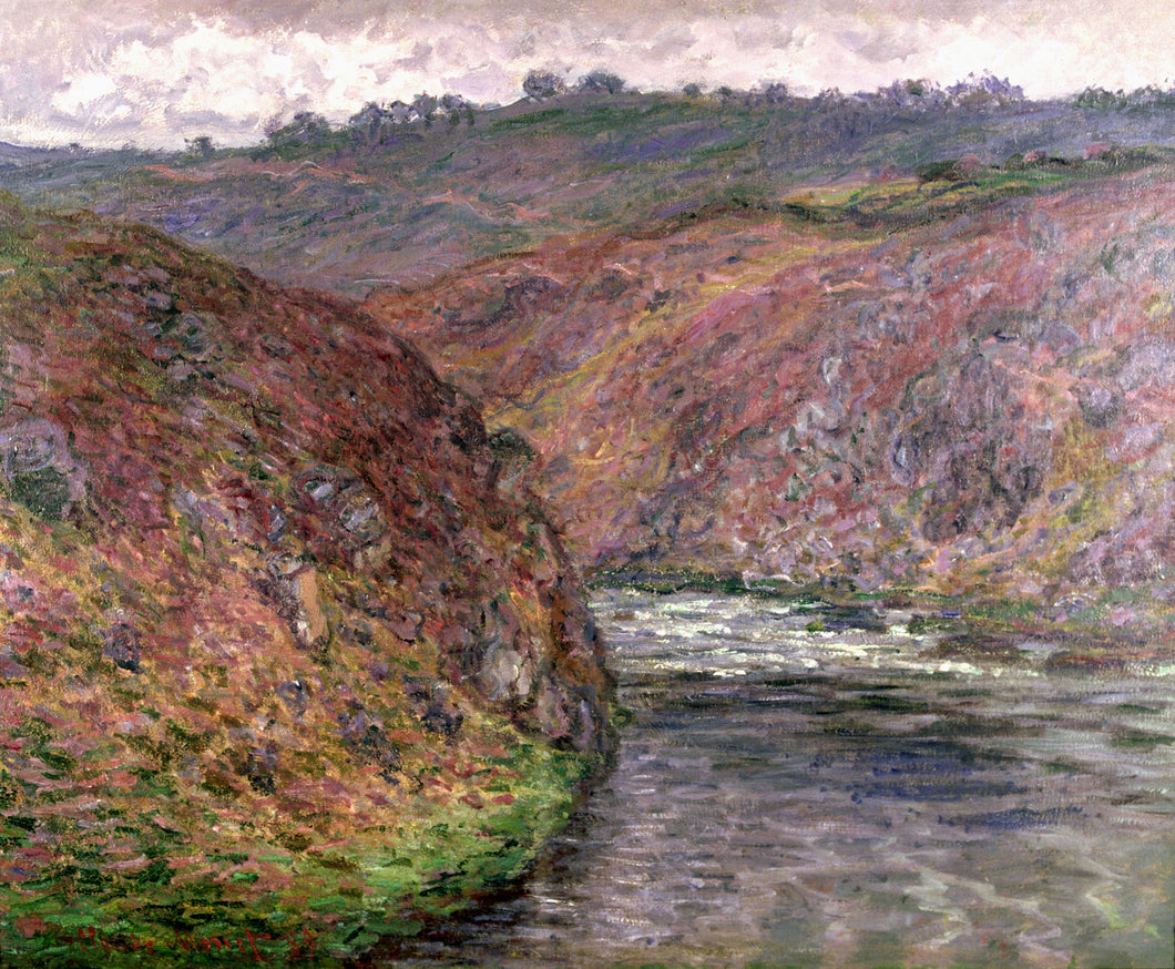 Vale Do Creuse, Dia Cinzento (Claude Monet) - Reprodução com Qualidade Museu