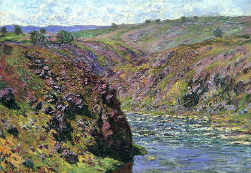 Vale do Creuse, efeito da luz solar (Claude Monet) - Reprodução com Qualidade Museu