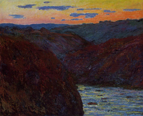 Vale do Creuse, pôr do sol (Claude Monet) - Reprodução com Qualidade Museu