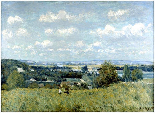 Vale do Sena em Saint Cloud (Alfred Sisley) - Reprodução com Qualidade Museu