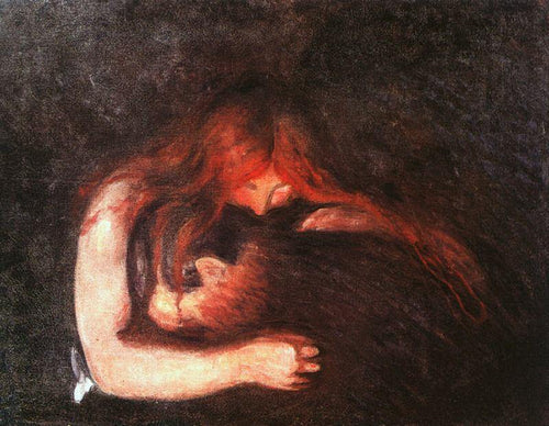Vampiro (Edvard Munch) - Reprodução com Qualidade Museu