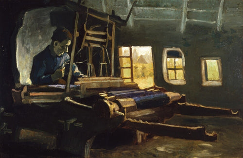 Weaver, em uma sala com três janelas estreitas (Vincent Van Gogh) - Reprodução com Qualidade Museu