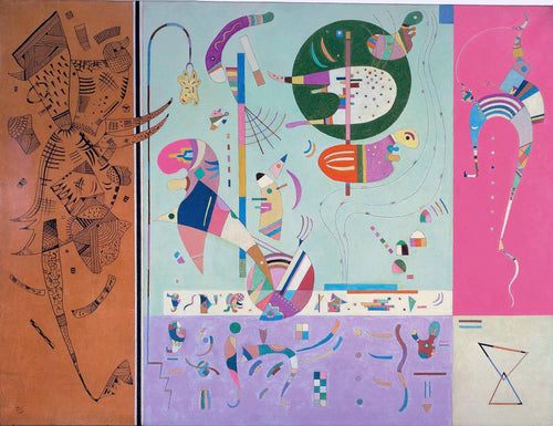 Várias partes (Wassily Kandinsky) - Reprodução com Qualidade Museu
