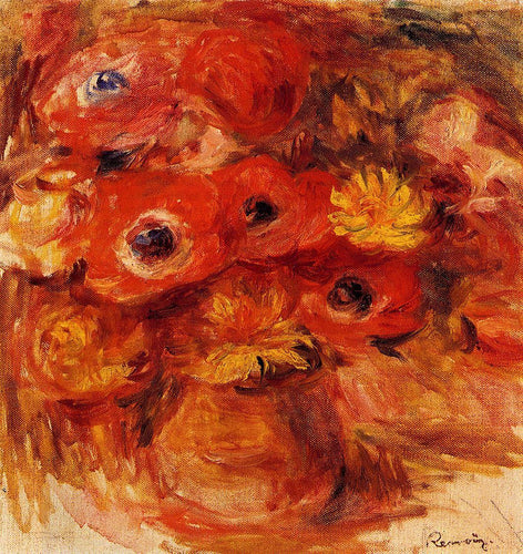 Vaso de anêmonas (Pierre-Auguste Renoir) - Reprodução com Qualidade Museu