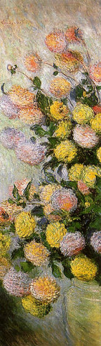 Vaso de dálias (Claude Monet) - Reprodução com Qualidade Museu