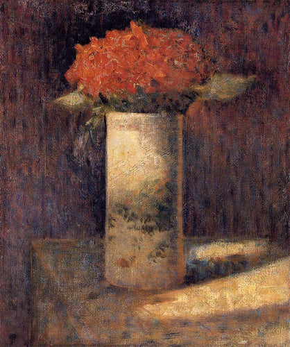 Vaso de flores (Georges Seurat) - Reprodução com Qualidade Museu