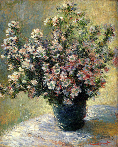 Vaso de flores (Claude Monet) - Reprodução com Qualidade Museu