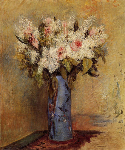 Vaso de lilases e rosas (Pierre-Auguste Renoir) - Reprodução com Qualidade Museu