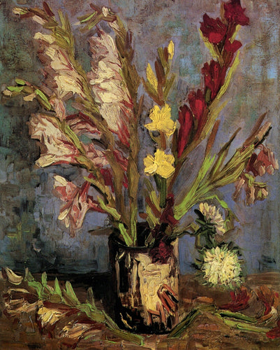 Vaso Com Gladioli (Vincent Van Gogh) - Reprodução com Qualidade Museu