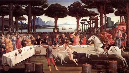 A história de Nastagio Degli Onesti - terceiro episódio (Sandro Botticelli) - Reprodução com Qualidade Museu