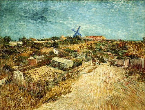 Horta em Montmartre (Vincent Van Gogh) - Reprodução com Qualidade Museu