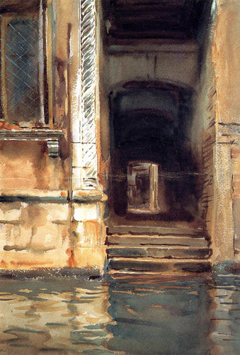 Porta veneziana (John Singer Sargent) - Reprodução com Qualidade Museu