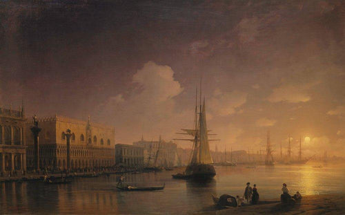 Noite veneziana (Ivan Aivazovsky) - Reprodução com Qualidade Museu