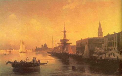 Veneza (Ivan Aivazovsky) - Reprodução com Qualidade Museu