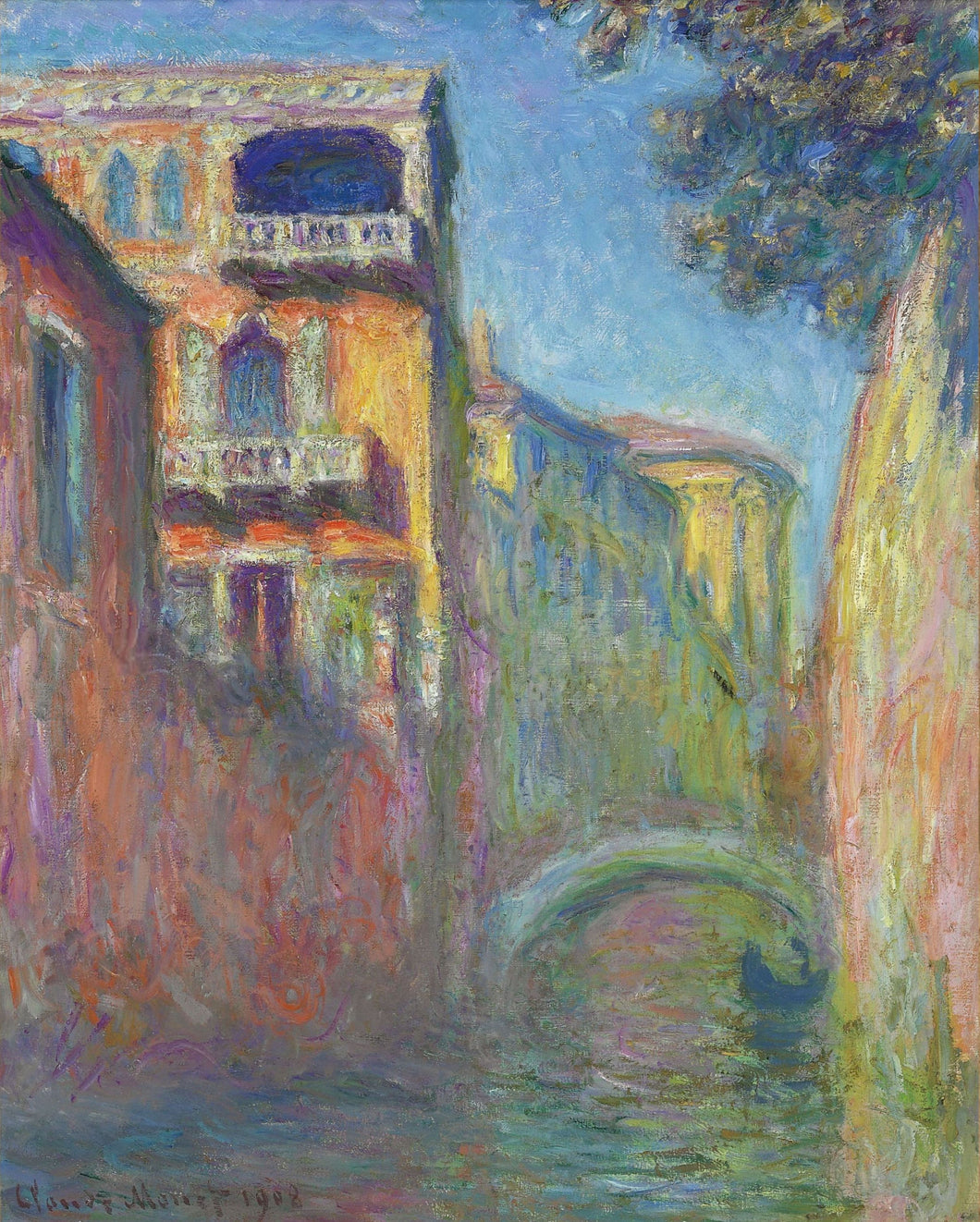 Veneza, Rio De Santa Salute (Claude Monet) - Reprodução com Qualidade Museu