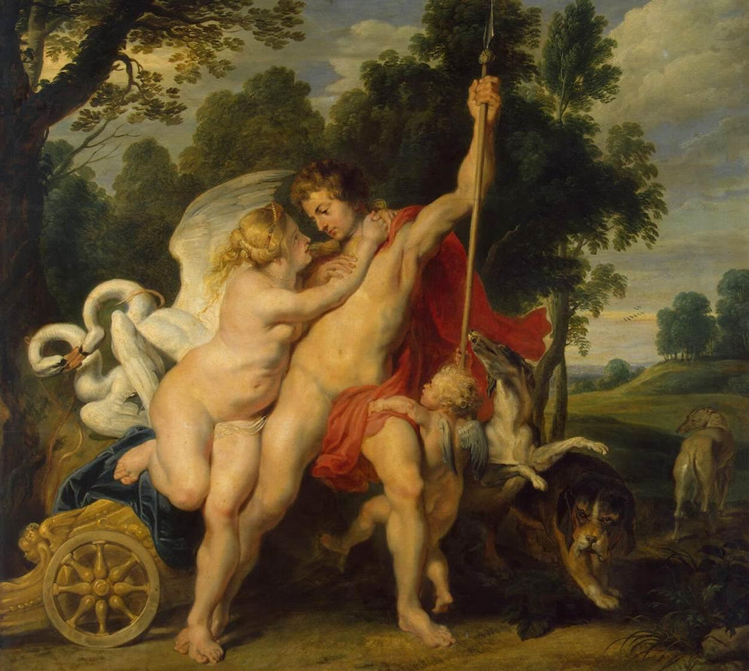 Vênus e Adônis (Peter Paul Rubens) - Reprodução com Qualidade Museu