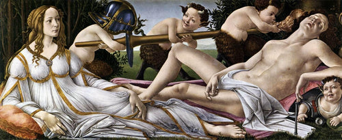 Vênus e Marte (Sandro Botticelli) - Reprodução com Qualidade Museu
