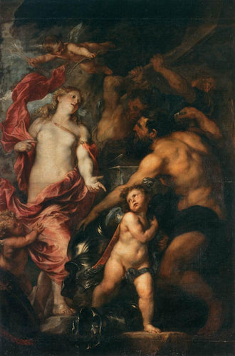 Vênus pede a Vulcano a armadura de Enéias (Anthony van Dyck) - Reprodução com Qualidade Museu