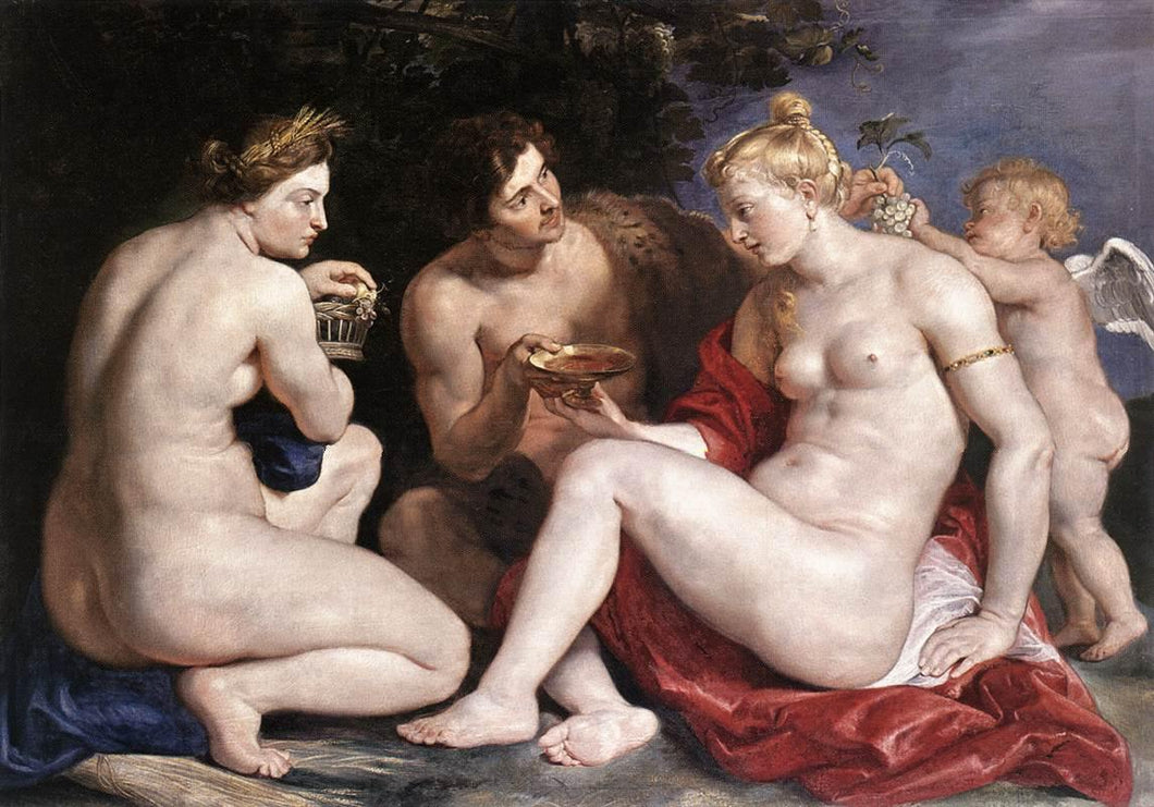 Vênus, Cupido, Baco e Ceres (Peter Paul Rubens) - Reprodução com Qualidade Museu