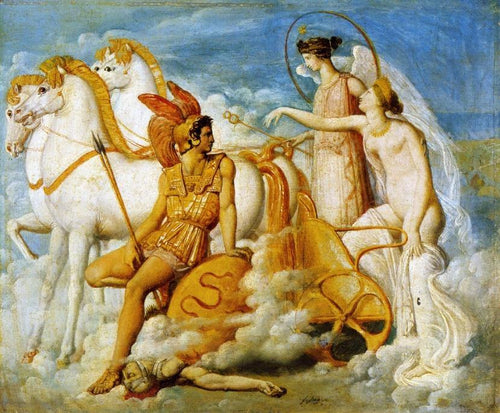 Vênus ferido por Diomedes retorna ao Olimpo