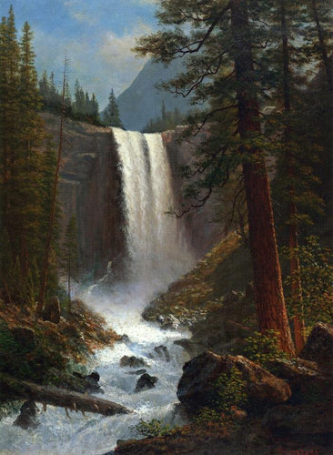 Vernal Falls (Albert Bierstadt) - Reprodução com Qualidade Museu