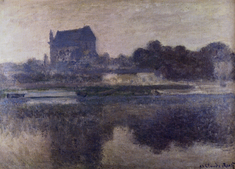 Vernon Church In Fog (Claude Monet) - Reprodução com Qualidade Museu