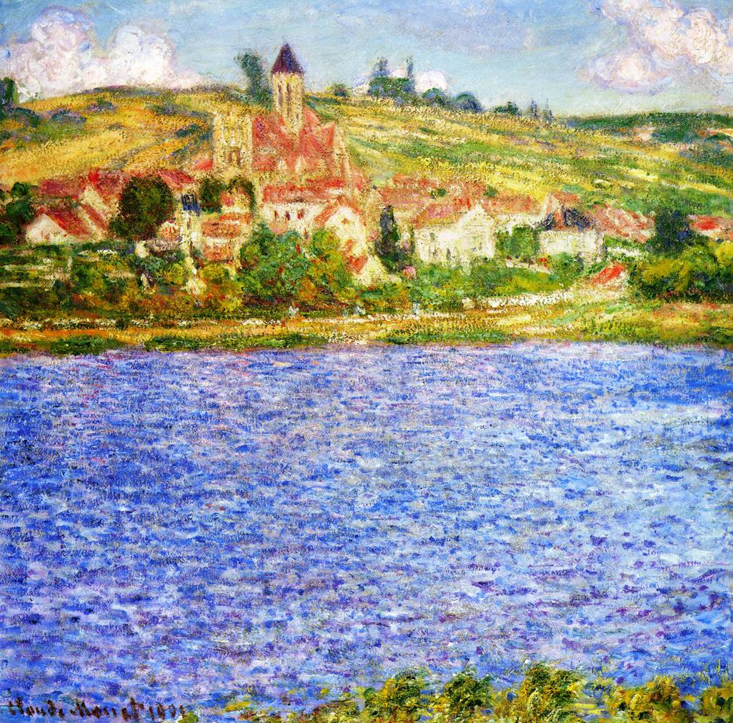 Vetheuil, Tarde (Claude Monet) - Reprodução com Qualidade Museu