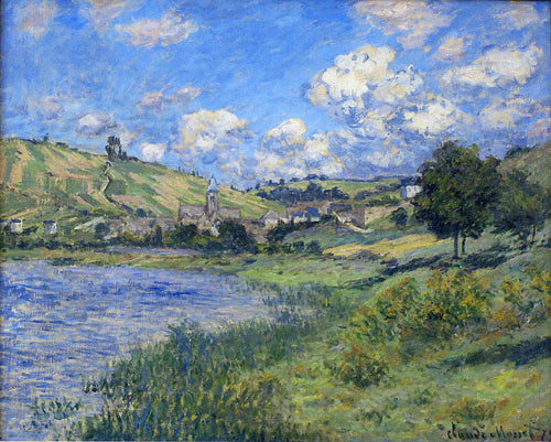 Vetheuil, Paysage (Claude Monet) - Reprodução com Qualidade Museu