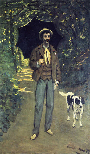 Victor Jacquemont segurando um guarda-sol (Claude Monet) - Reprodução com Qualidade Museu