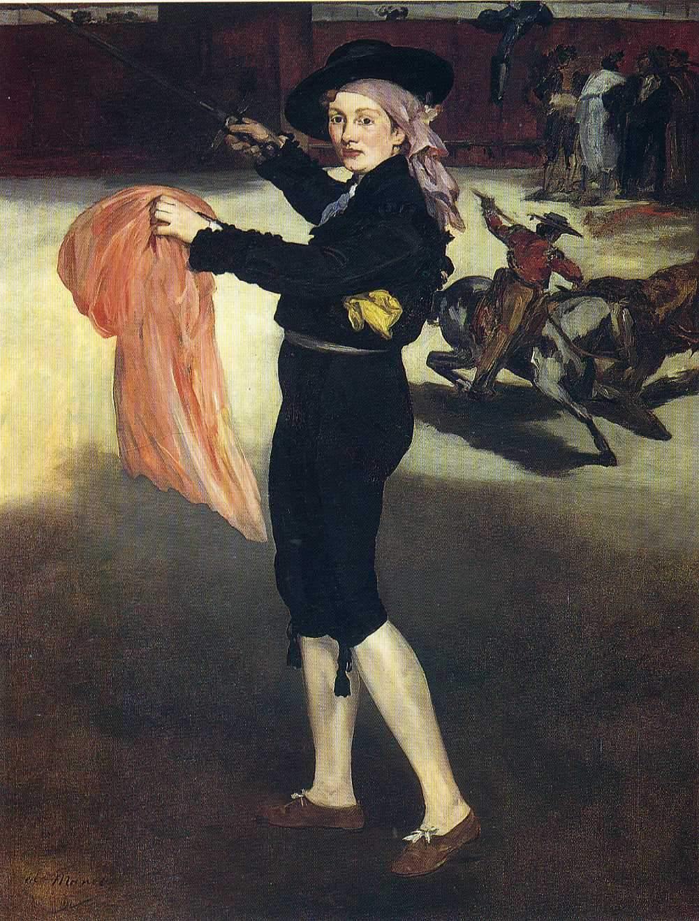 Victorine Meurent com o traje de uma Espada (Edouard Manet) - Reprodução com Qualidade Museu
