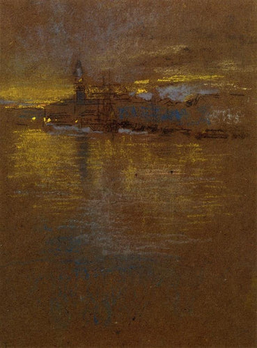 Vista do outro lado da lagoa (James Abbott McNeill Whistler) - Reprodução com Qualidade Museu