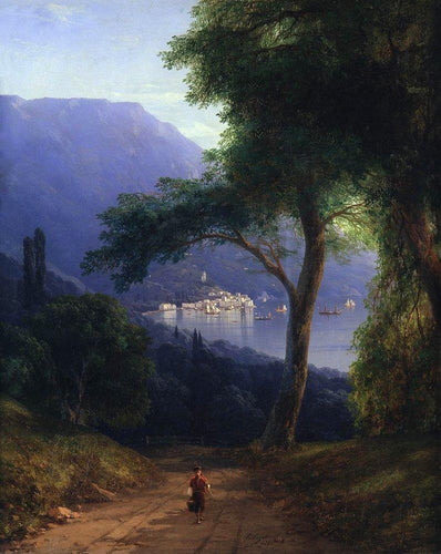 Vista de Livadia (Ivan Aivazovsky) - Reprodução com Qualidade Museu