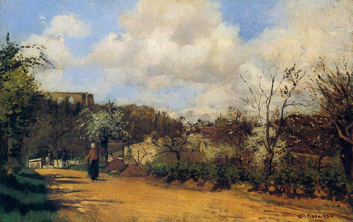Vista de Louveciennes (Camille Pissarro) - Reprodução com Qualidade Museu
