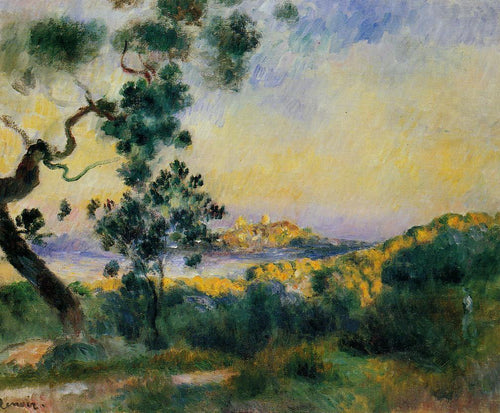 Vista de Antibes (Pierre-Auguste Renoir) - Reprodução com Qualidade Museu