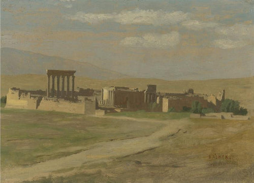 Vista de Baalbek (Jean-Leon Gerome) - Reprodução com Qualidade Museu