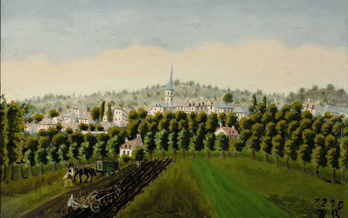 Vista do fundo e do Meudon Billancourt (Henri Rousseau) - Reprodução com Qualidade Museu