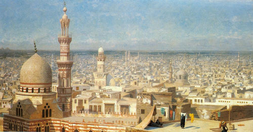 Vista do Cairo (Jean-Leon Gerome) - Reprodução com Qualidade Museu