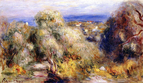 Vista do Cannet (Pierre-Auguste Renoir) - Reprodução com Qualidade Museu