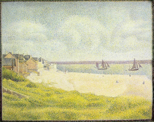 Vista de Crotoy, The Valley (Georges Seurat) - Reprodução com Qualidade Museu