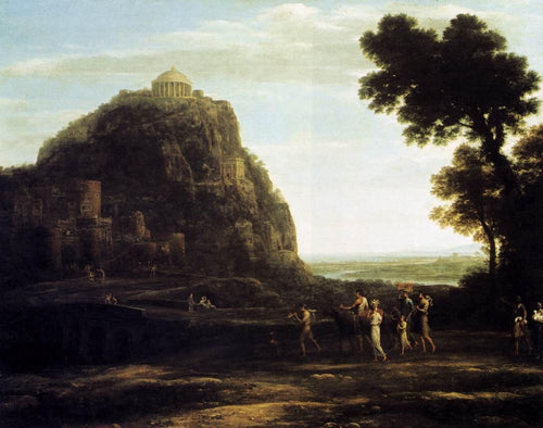 Vista de Delphi (Claude Lorrain) - Reprodução com Qualidade Museu