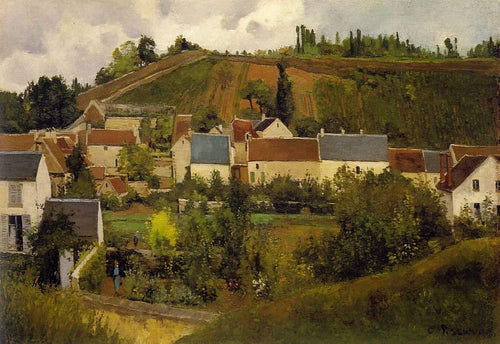 Vista de Lhermitage, Colinas Jallais, Pontoise (Camille Pissarro) - Reprodução com Qualidade Museu