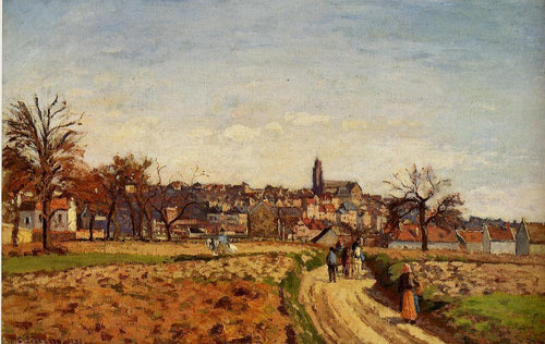 Vista de Pontoise (Camille Pissarro) - Reprodução com Qualidade Museu