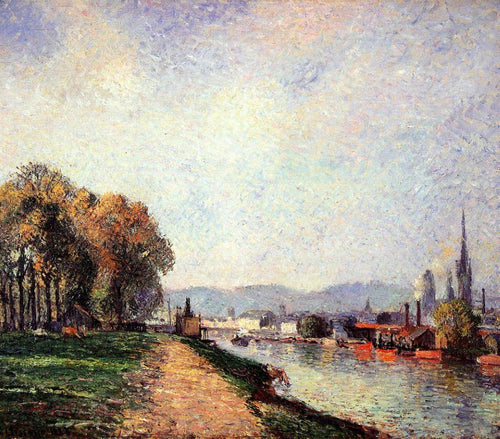 Vista de Rouen (Camille Pissarro) - Reprodução com Qualidade Museu